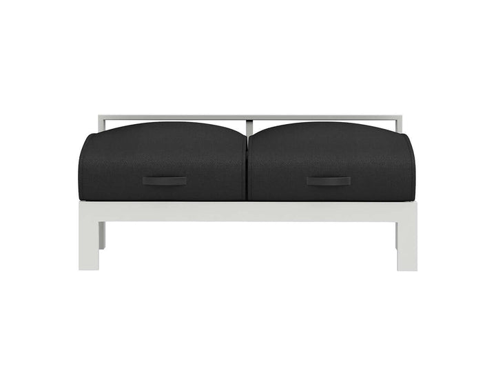 Sandpiper 2.0 Outdoor Armless Loveseat Colour: White size: 150 x 84 x 66cm
