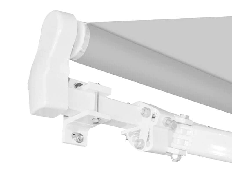 Manual Retractable Awning 3mx2.5m - Sunshade Shelter For Patio, Deck Color: Light Grey
