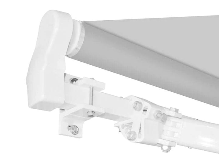 Manual Retractable Awning 3mx2.5m - Sunshade Shelter For Patio, Deck Color: Light Grey