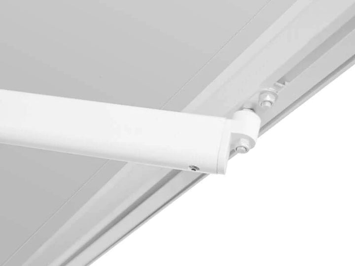 Manual Retractable Awning 3mx2.5m - Sunshade Shelter For Patio, Deck Color: Light Grey