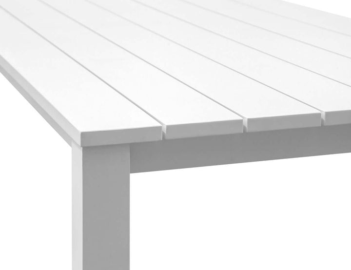 Ficus Outdoor Dining Table Colour: White