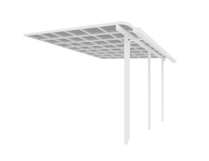 Country Premier Patio Cover Size: 5 x 4m Colour: White - Light Grey