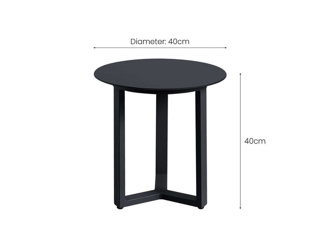 Grebe Outdoor Coffee Table Colour: Grey