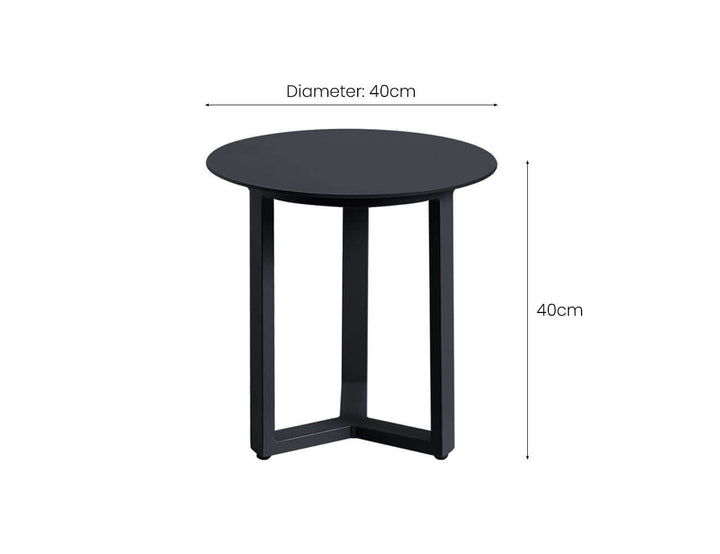 Grebe Outdoor Coffee Table Colour: Grey