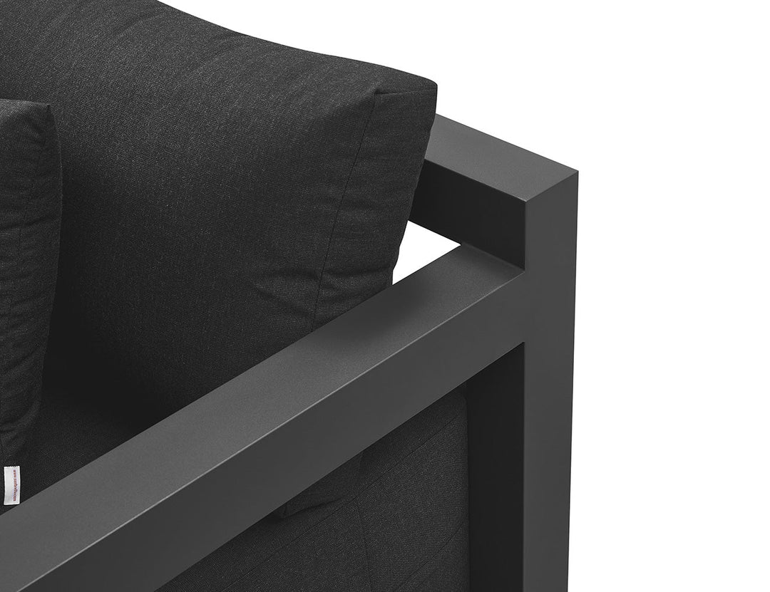Ibis 2.0 Oversized Outdoor Loveseat Colour: Grey
