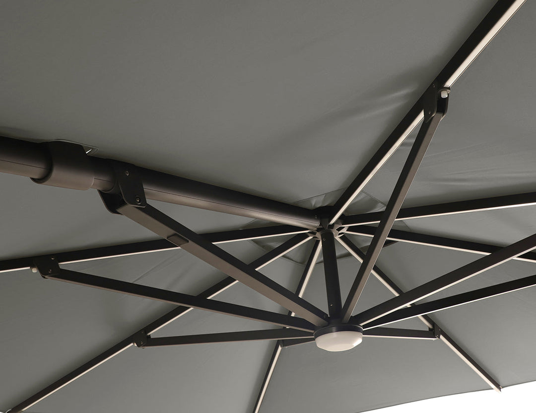 Agave 3m Square Cantilever Umbrella Colour: Taupe