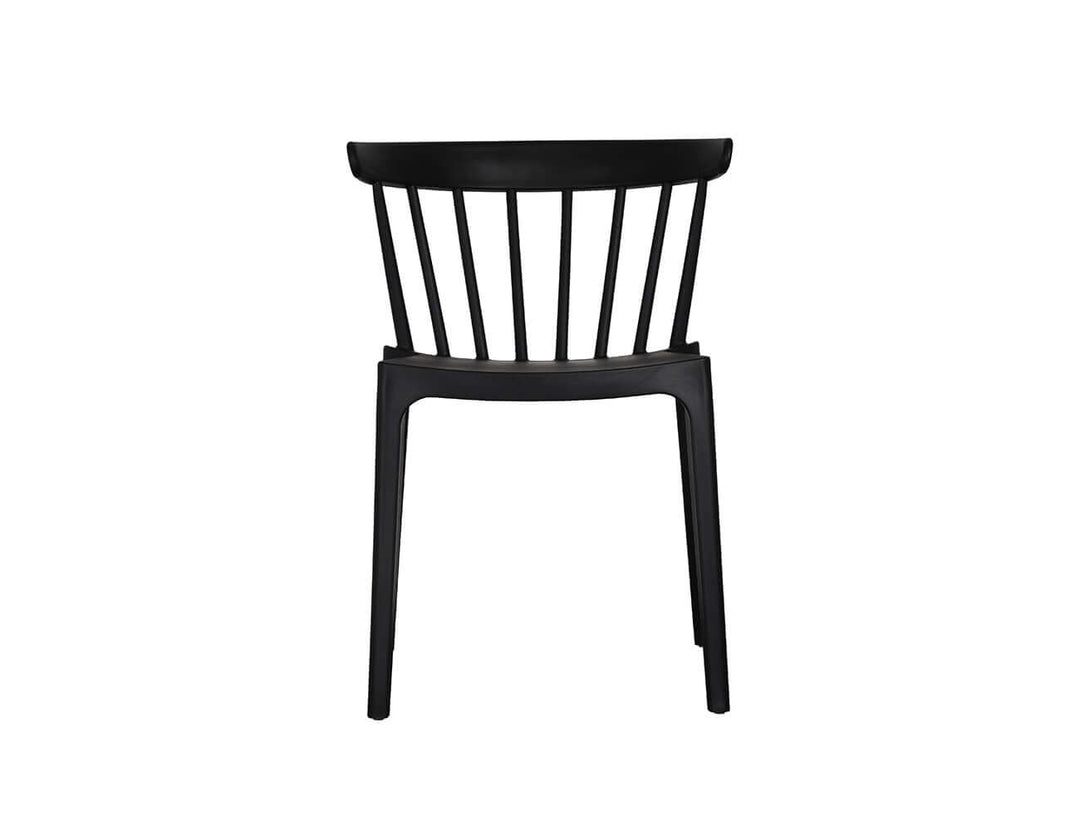 Amie Outdoor Patio Dining Chair Colour: Black