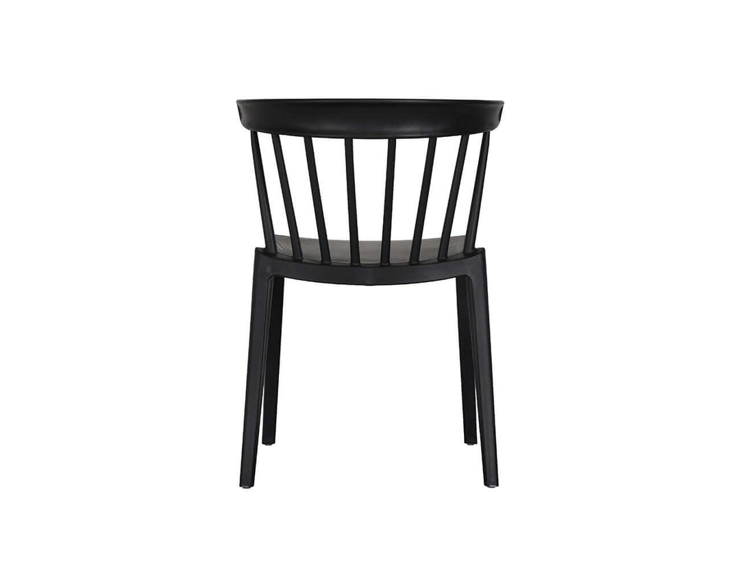 Amie Outdoor Patio Dining Chair Colour: Black