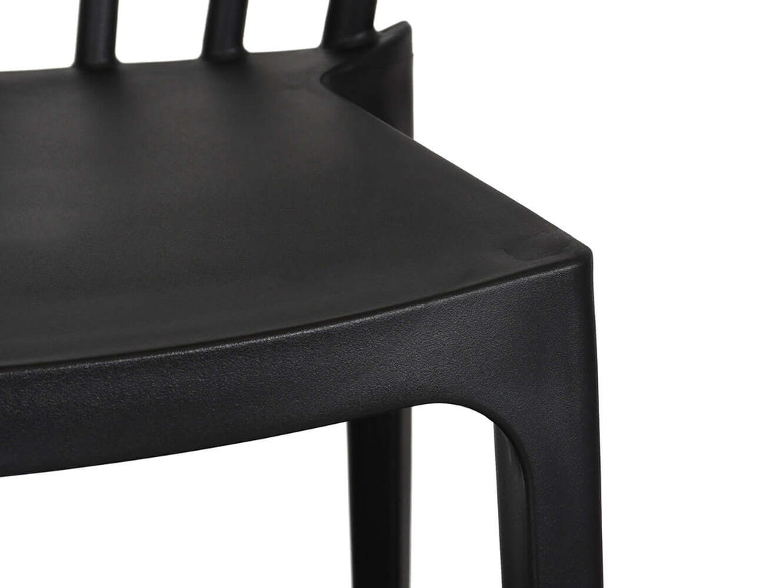 Amie Outdoor Patio Dining Chair Colour: Black