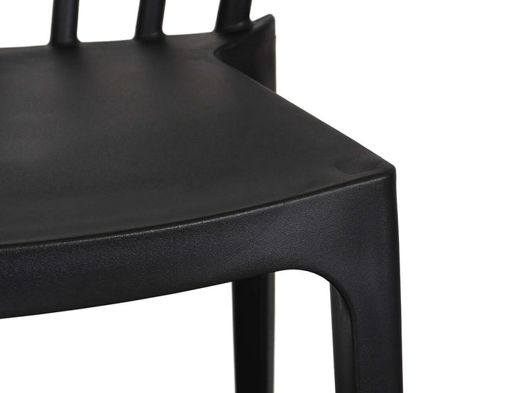 Amie Outdoor Patio Dining Chair Colour: Black