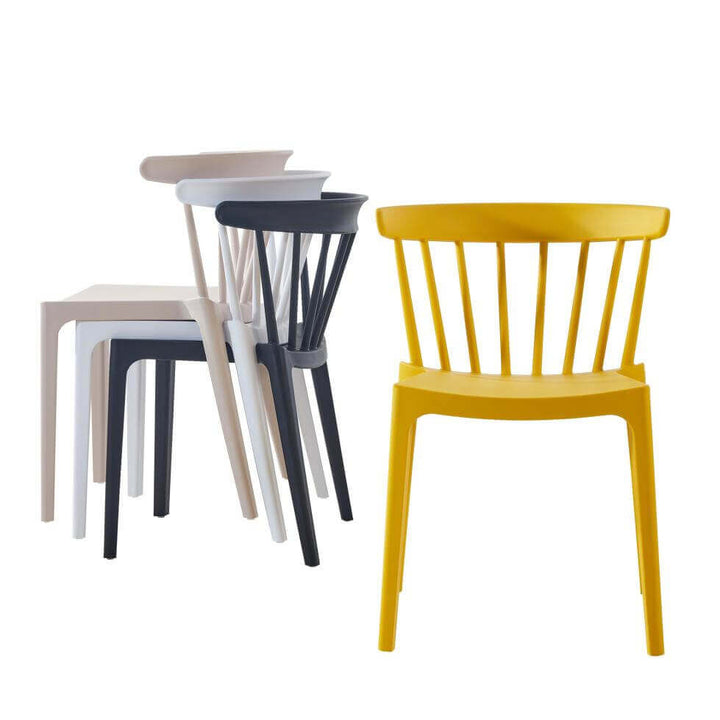 Amie Outdoor Patio Dining Chair Colour: Black