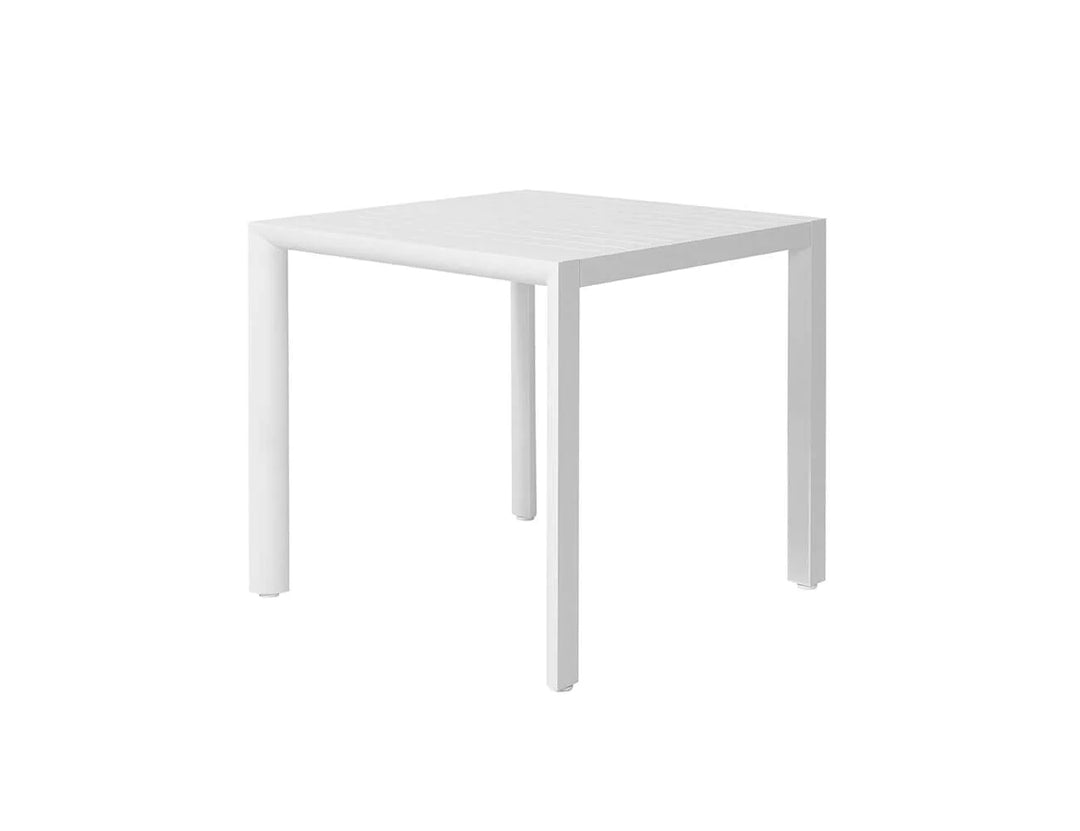 Arcus Aluminium Outdoor Patio Dining Table 80 × 80cm Color: Matte White