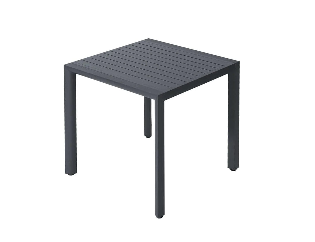 Arcus Aluminium Outdoor Patio Dining Table 80 × 80cm Color: Dark Grey