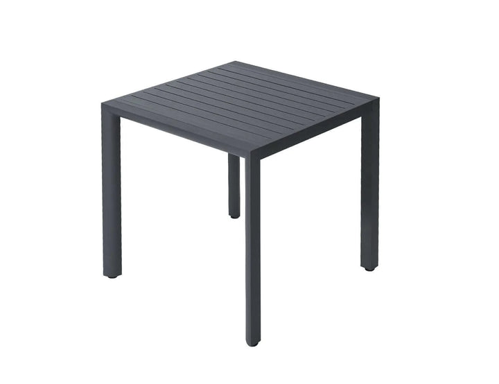 Arcus Aluminium Outdoor Patio Dining Table 80 × 80cm Color: Dark Grey