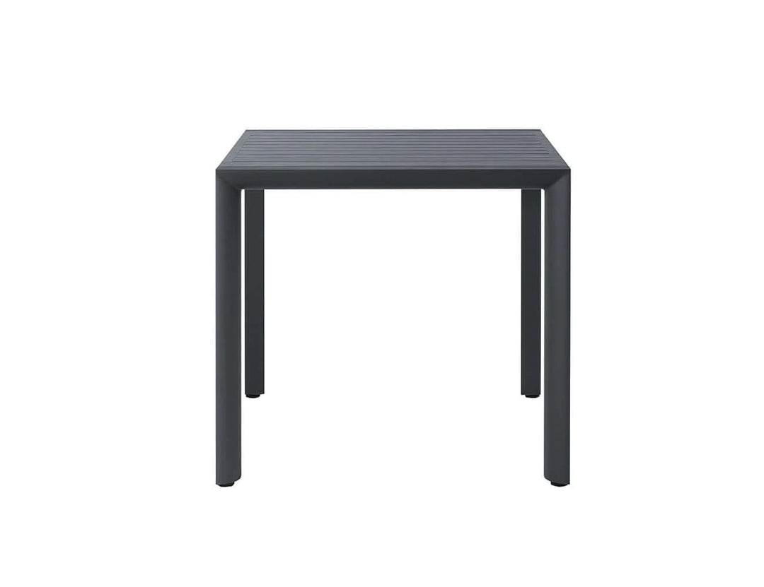 Arcus Aluminium Outdoor Patio Dining Table 80 × 80cm Color: Dark Grey