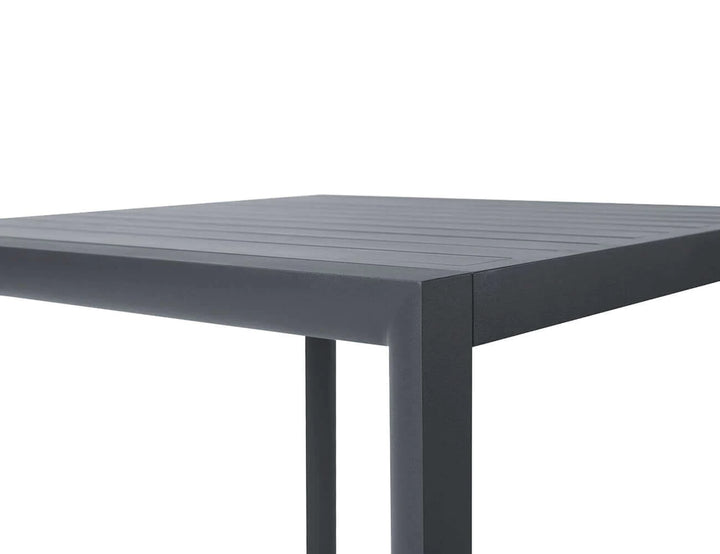Arcus Aluminium Outdoor Patio Dining Table 80 × 80cm Color: Dark Grey