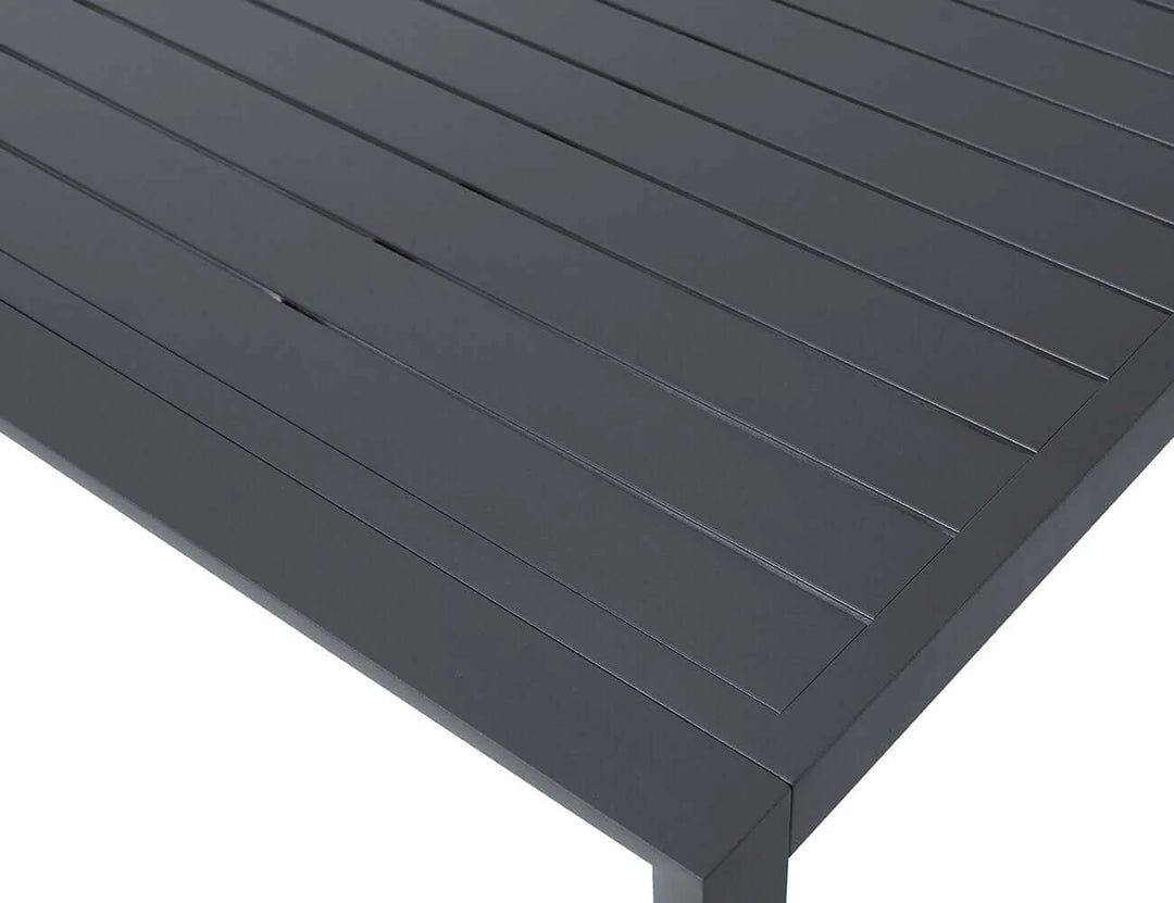 Arcus Aluminium Outdoor Patio Dining Table 80 × 80cm Color: Dark Grey