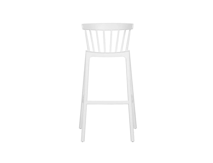Aria Outdoor Patio Bar Chair Colour: White