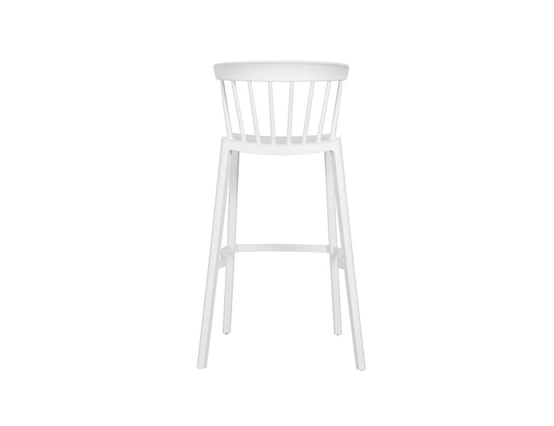 Aria Outdoor Patio Bar Chair Colour: White
