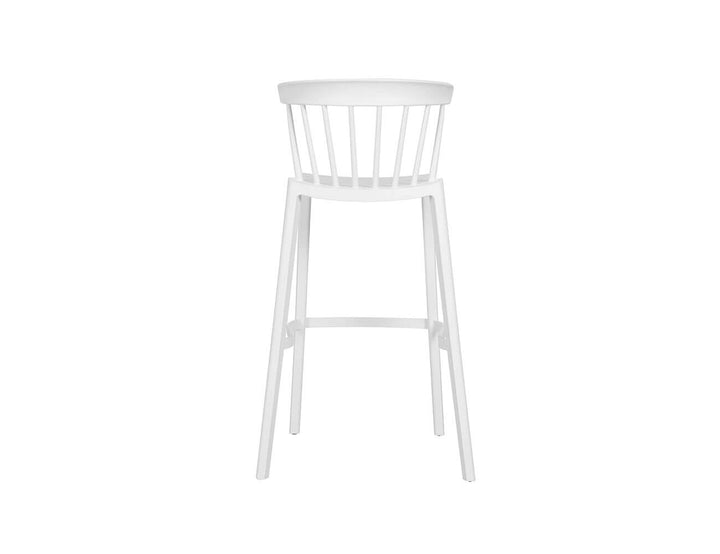Aria Outdoor Patio Bar Chair Colour: White