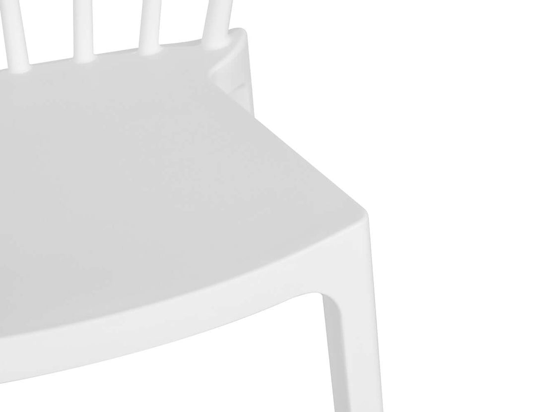 Aria Outdoor Patio Bar Chair Colour: White