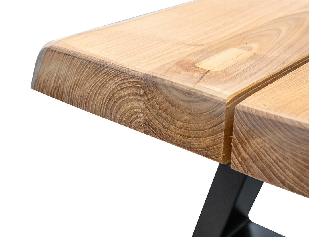 Robusta Teak Live Edge Bench Seat 200cm