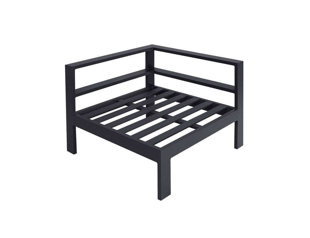 Sandpiper 2.0 Outdoor Sectional Corner Sofa Colour: Charcoal Grey