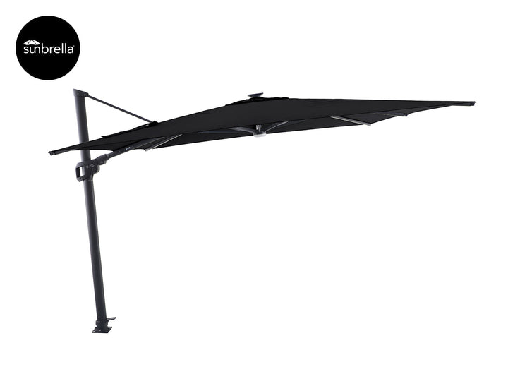 Agave 3m Square Cantilever Umbrella Colour: Black