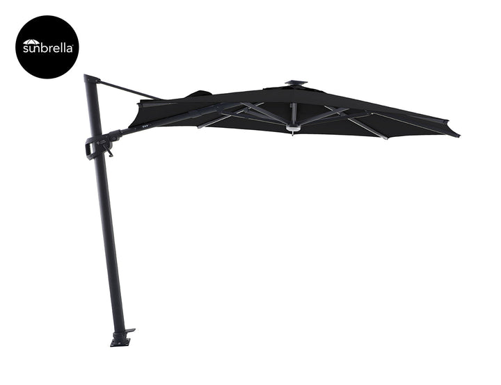 Agave 3m Round Cantilever Umbrella Colour: Black