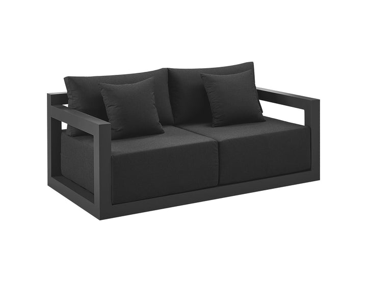 Ibis 2.0 Oversized Outdoor Loveseat Colour: Grey