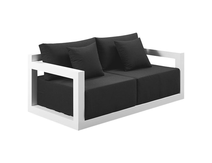 Ibis 2.0 Oversized Outdoor Loveseat Colour: White