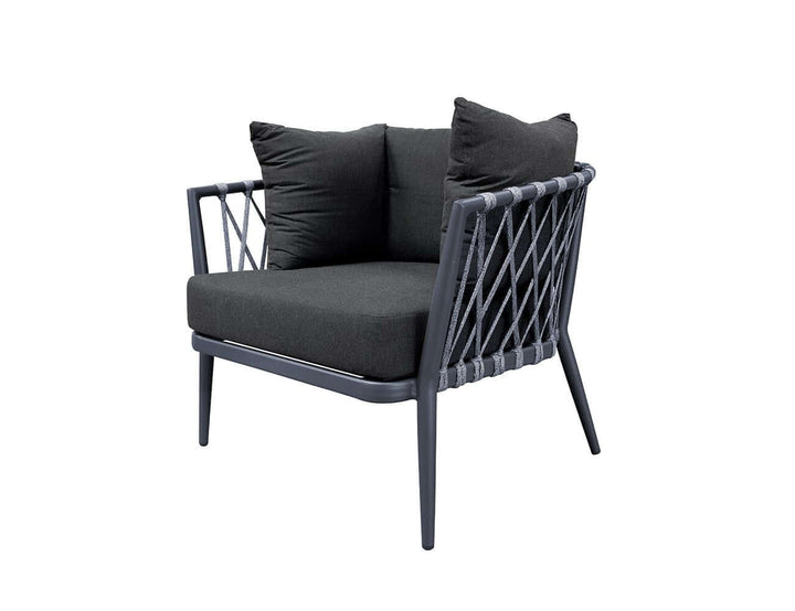 Caspian Outdoor Club Chair - Charcoal