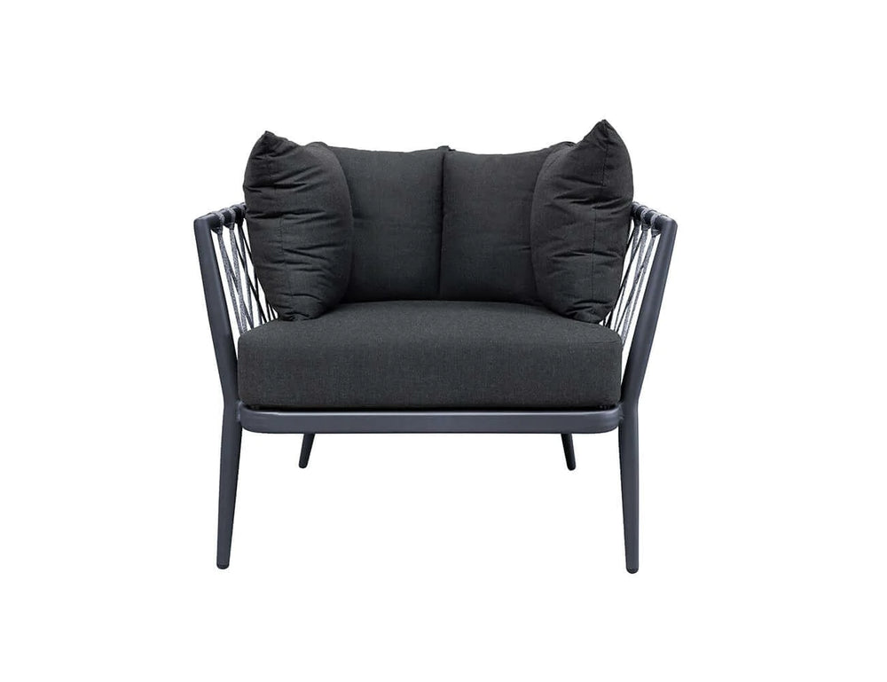 Caspian Outdoor Club Chair - Charcoal