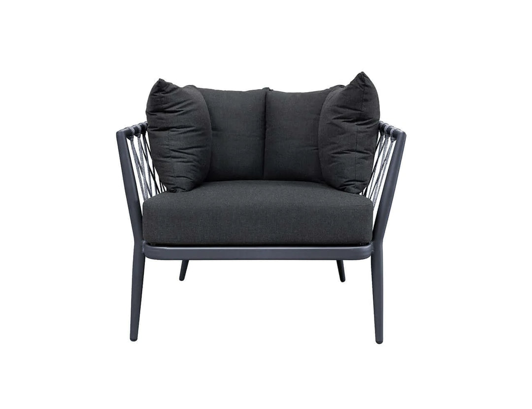 Caspian Outdoor Club Chair - Charcoal