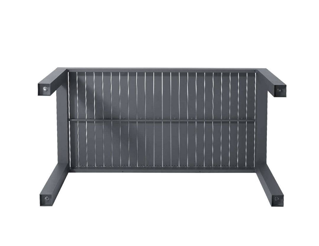 Cirrus Aluminium Outdoor Patio Dining Table 160 X 80cm Colour: Dark Grey
