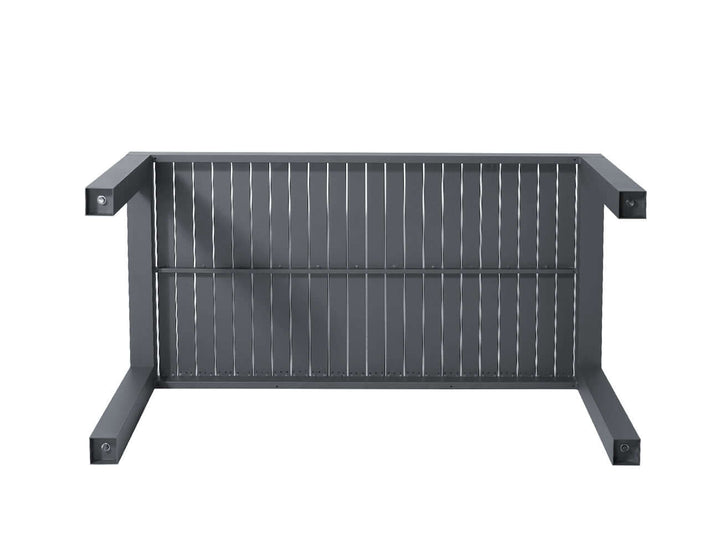 Cirrus Aluminium Outdoor Patio Dining Table 160 X 80cm Colour: Dark Grey