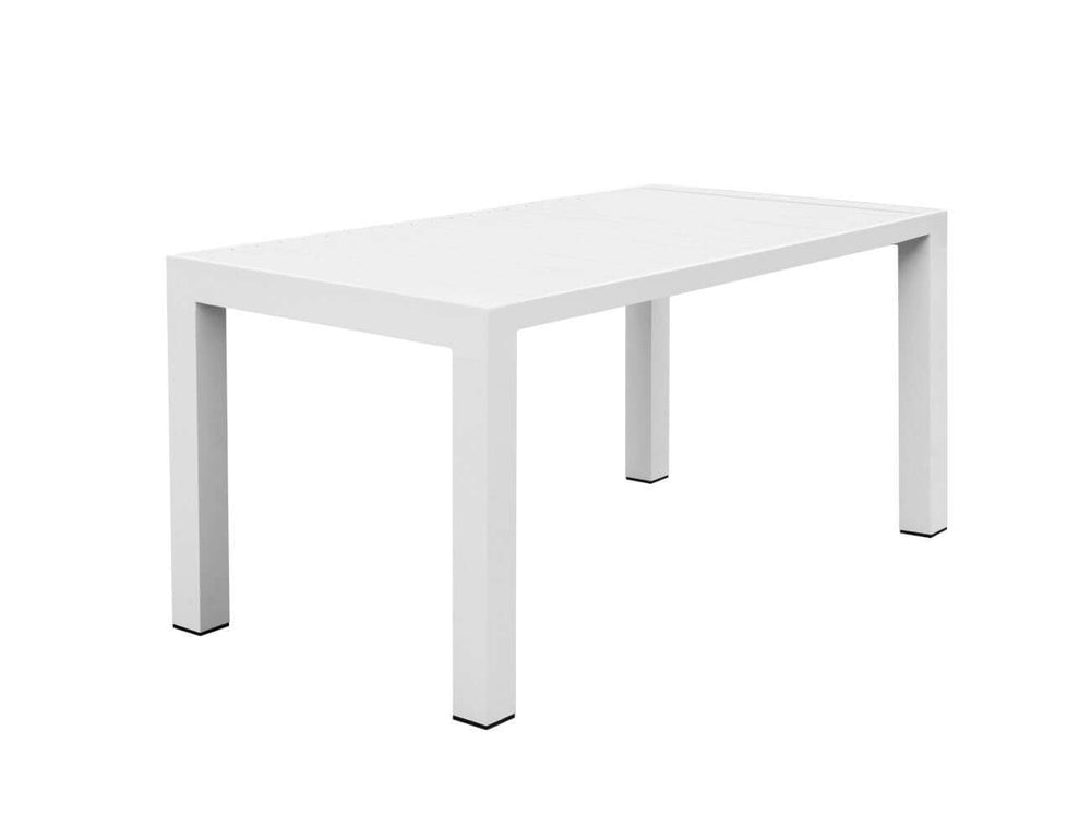 Cirrus Aluminium Outdoor Patio Dining Table 160 X 80cm Colour: Matte White
