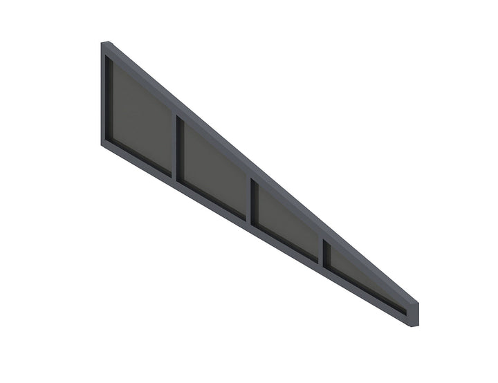 Coastal Patio Cover Quarter Window Size: 3m Colour: Charcoal