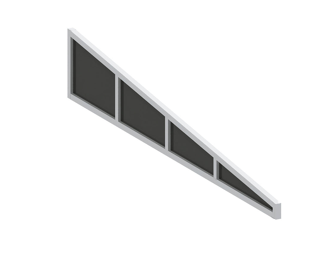 Coastal Patio Cover Quarter Window Size: 3m Colour: White