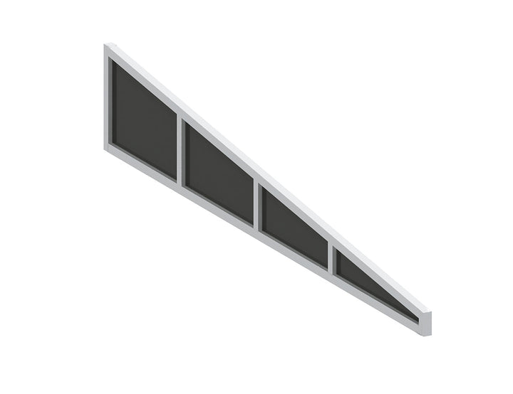 Coastal Patio Cover Quarter Window Size: 3m Colour: White