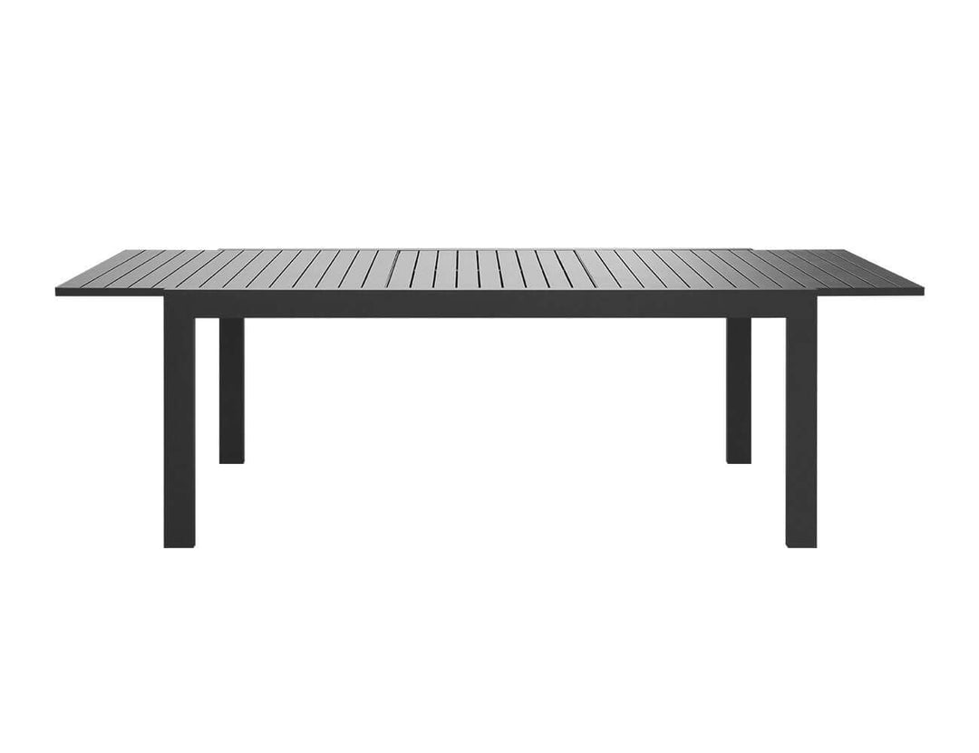 Cumulus Aluminium Outdoor Patio Extension Dining Table 180-240 X 100cm Colour: Dark Grey