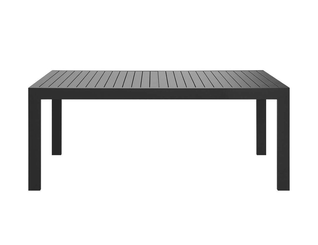 Cumulus Aluminium Outdoor Patio Extension Dining Table 180-240 X 100cm Colour: Dark Grey