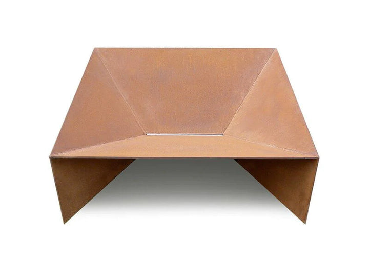 Brazier Fire Pit - Natural Rust Patina Finish Corten Steel 46 × 40 × 28.5cm