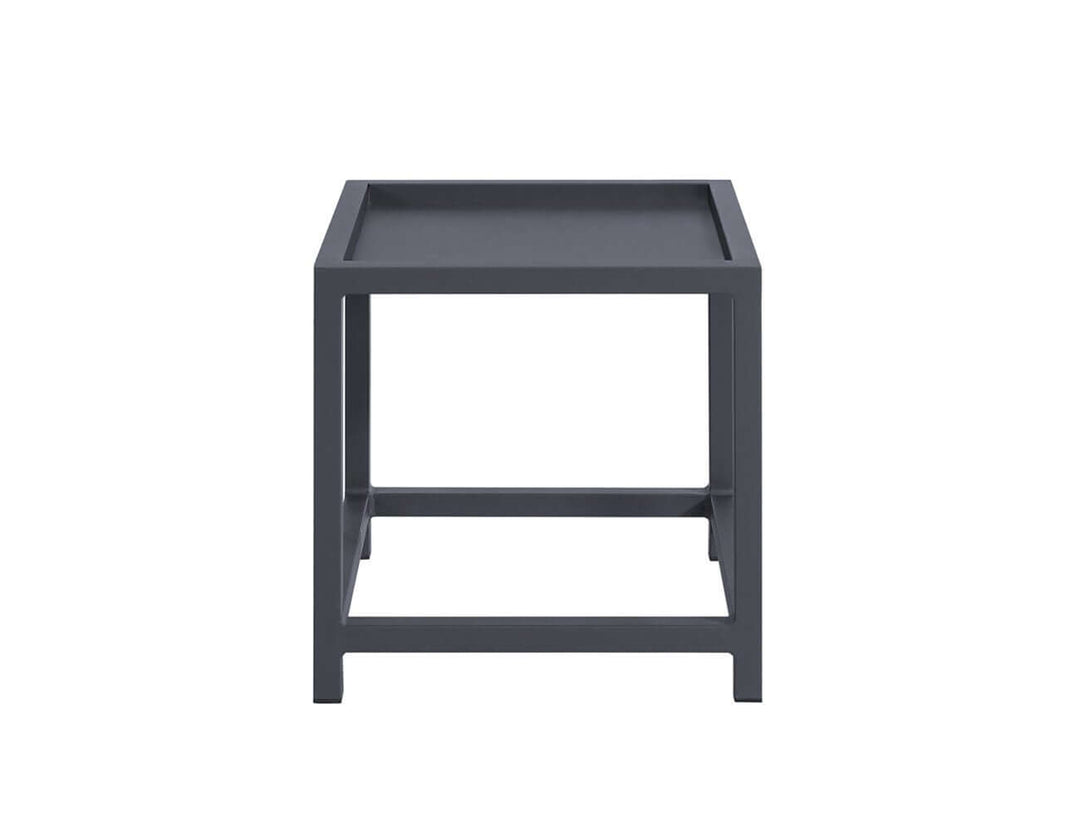 Florican Aluminium Outdoor Side Table Color: Grey