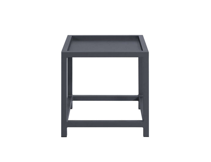 Florican Aluminium Outdoor Side Table Color: Grey