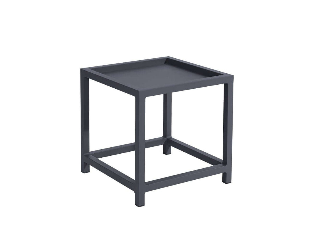 Florican Aluminium Outdoor Side Table Color: Grey
