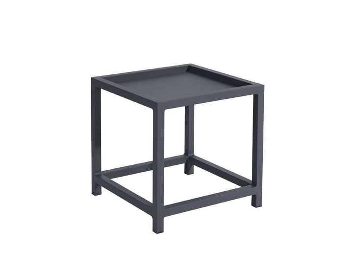 Florican Aluminium Outdoor Side Table Color: Grey