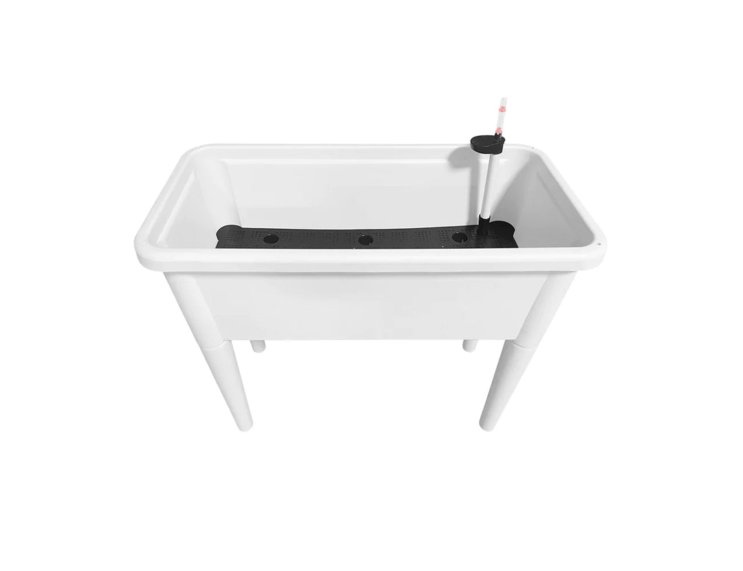 Greenpod Raised Garden Bed with Cover - White