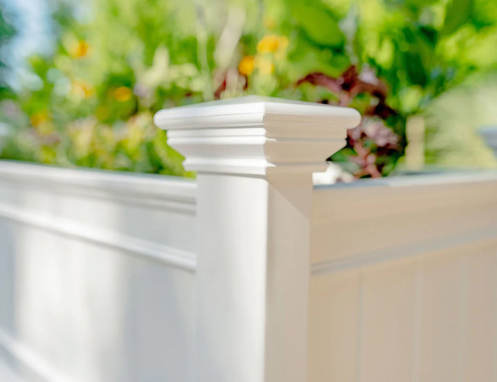 Greenpod Raised PVC Garden Bed w/ Shelf - White