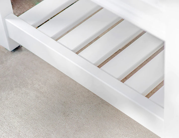 Greenpod Raised PVC Garden Bed w/ Shelf - White